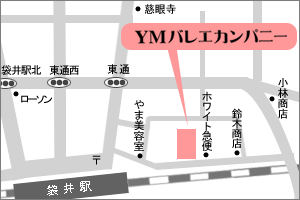 YMバレエカンパニー・袋井教室・地図