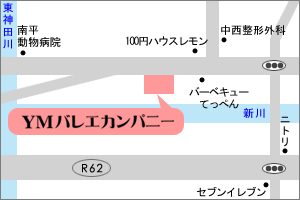 YMバレエカンパニー・浜松入野教室・地図